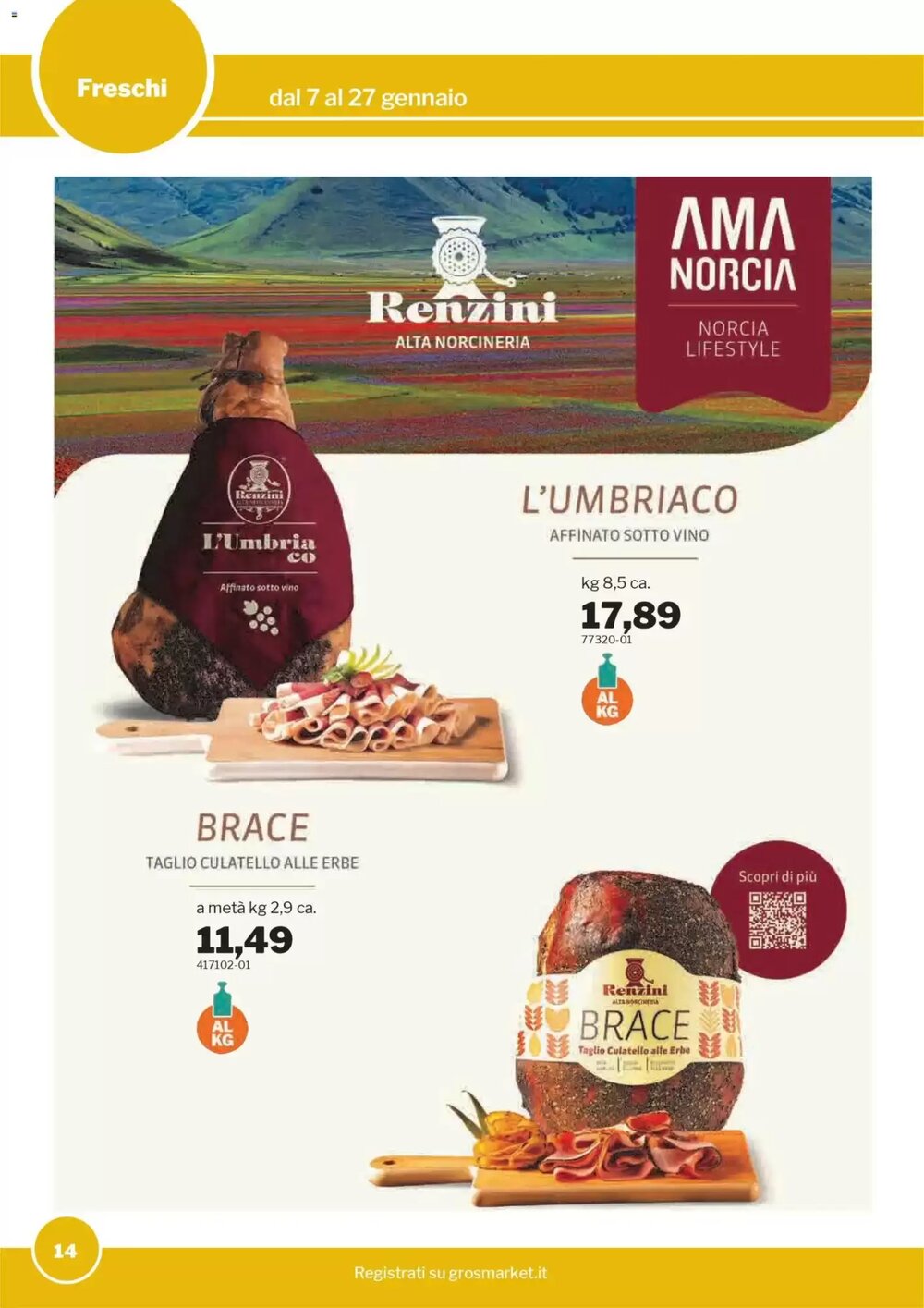 Volantino promozionale GrosMarket  valide dal 07/01/2026 - Pagina 14.