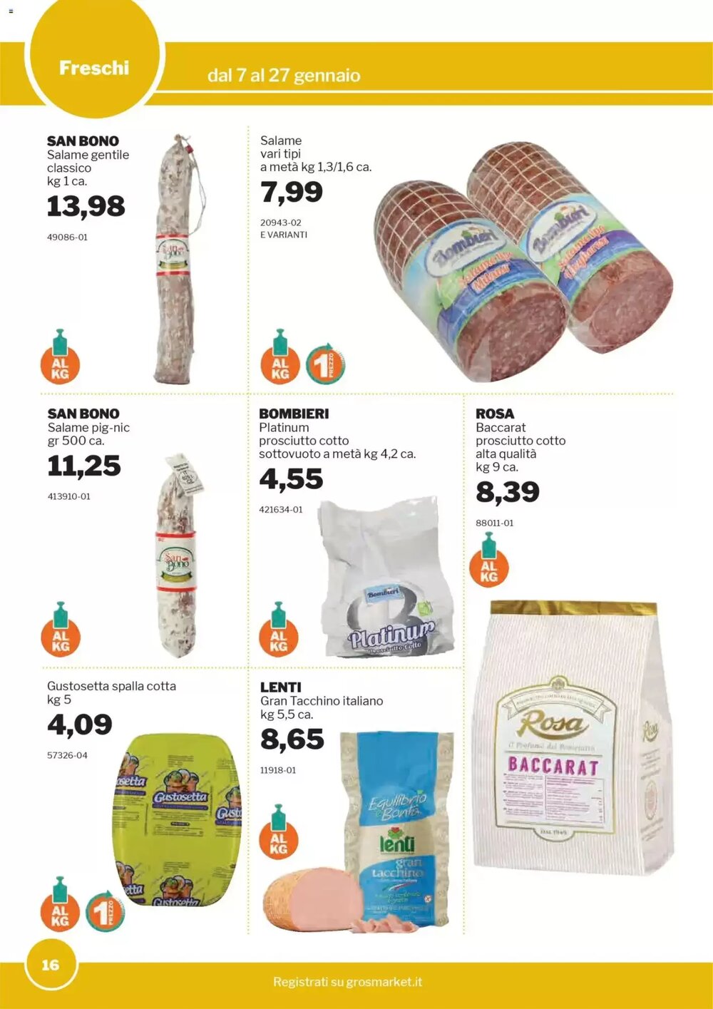 Volantino promozionale GrosMarket  valide dal 07/01/2026 - Pagina 16.
