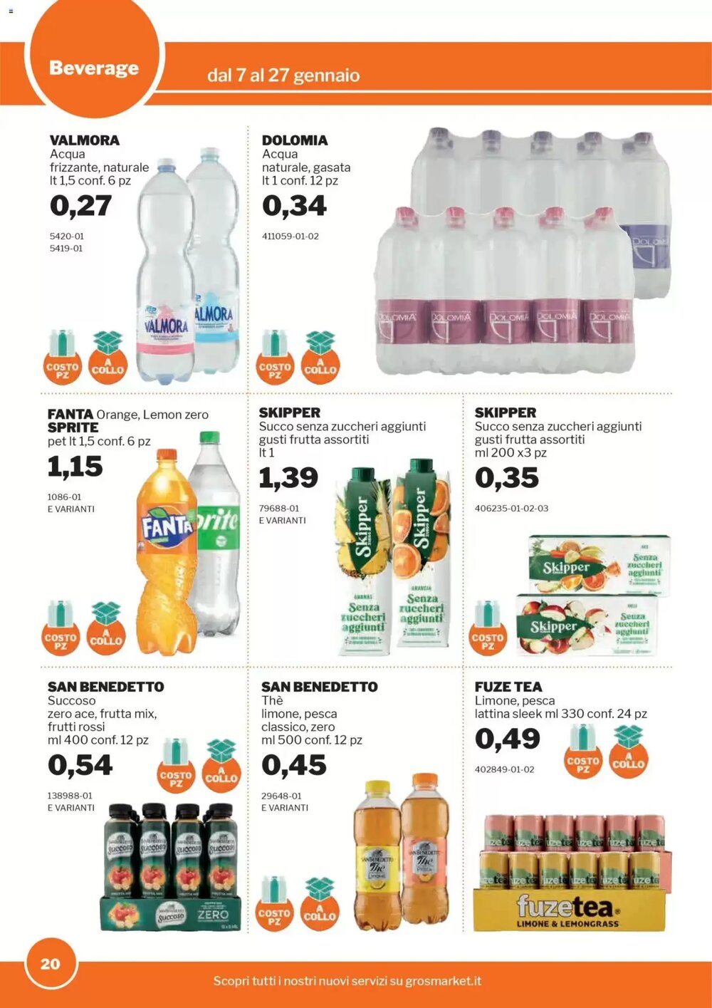 Volantino promozionale GrosMarket  valide dal 07/01/2026 - Pagina 20.