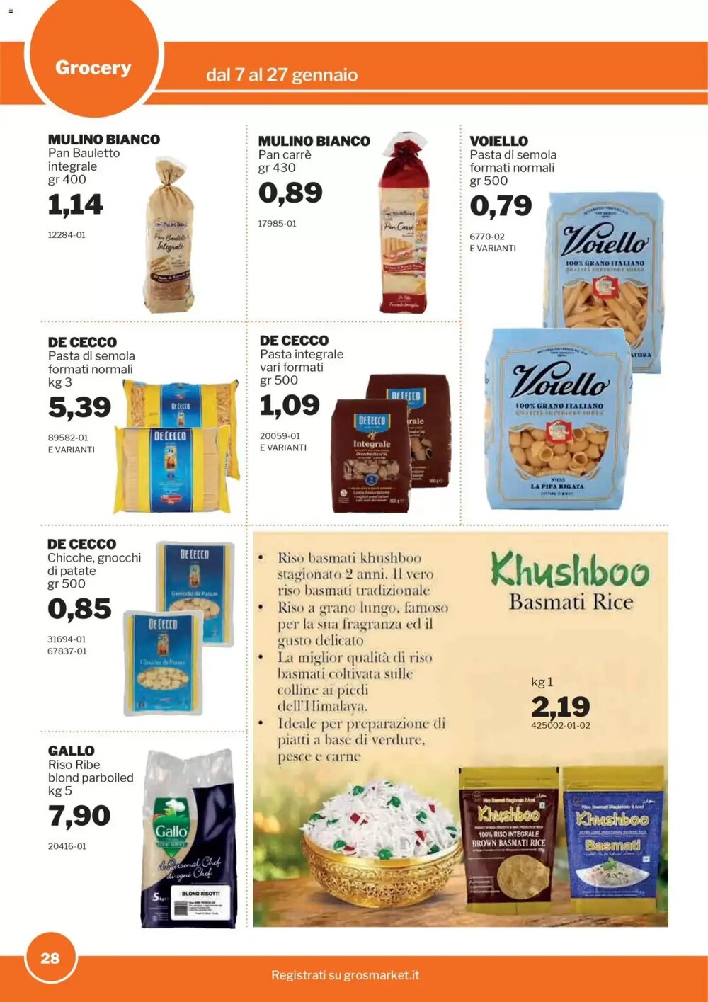 Volantino promozionale GrosMarket  valide dal 07/01/2026 - Pagina 28.