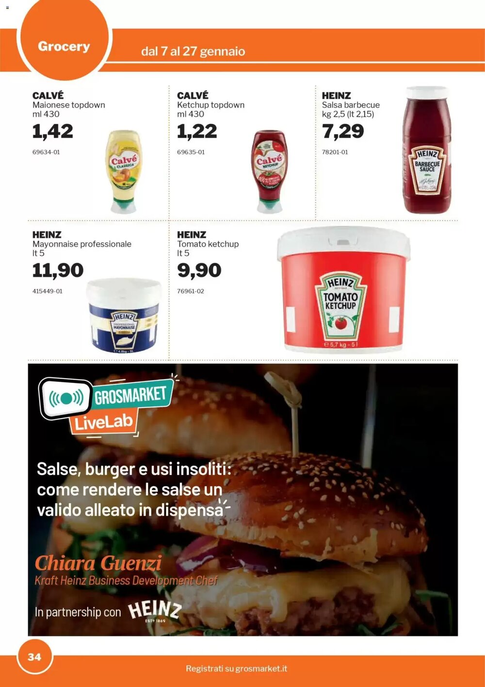 Volantino promozionale GrosMarket  valide dal 07/01/2026 - Pagina 34.