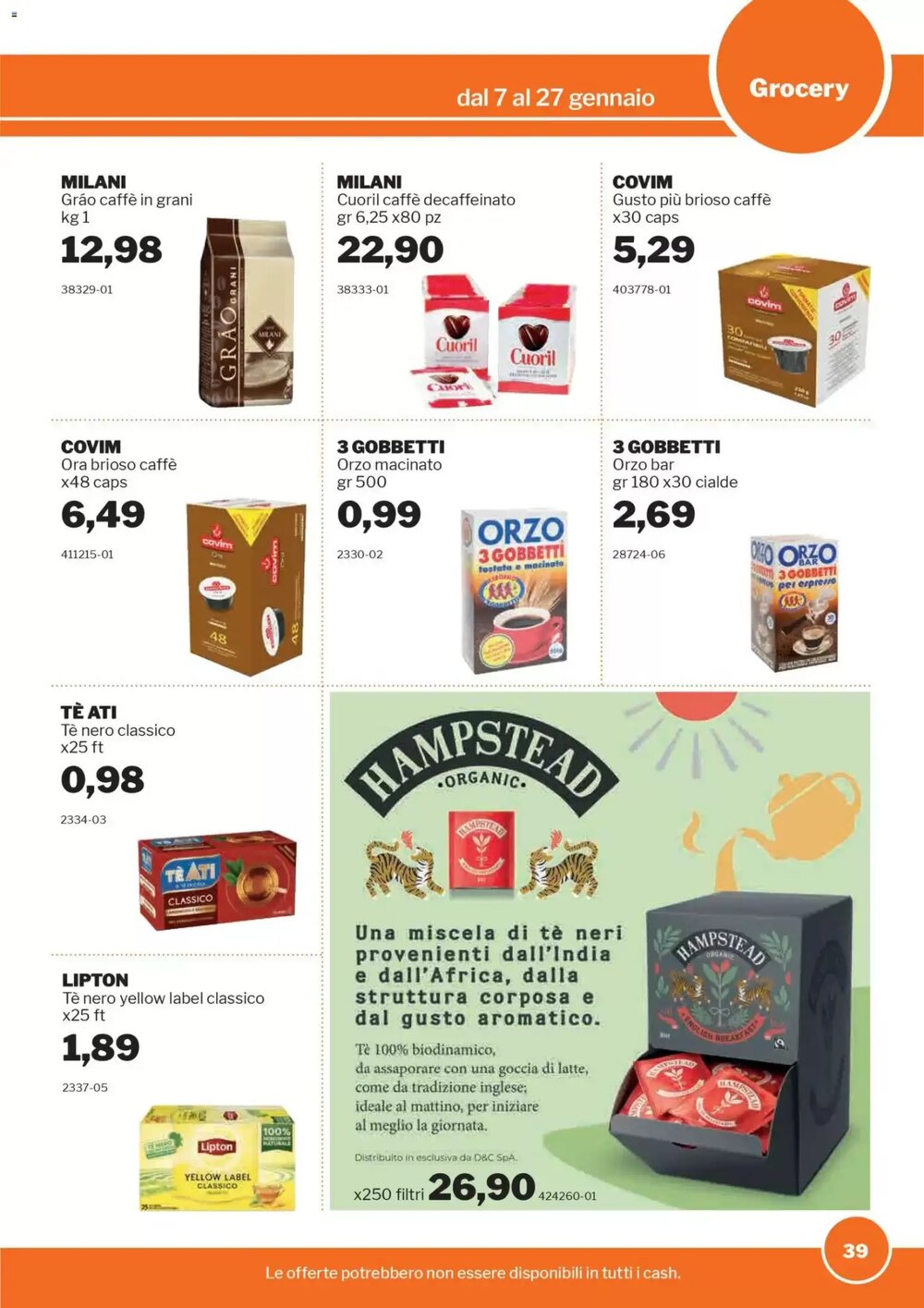 Volantino promozionale GrosMarket  valide dal 07/01/2026 - Pagina 39.