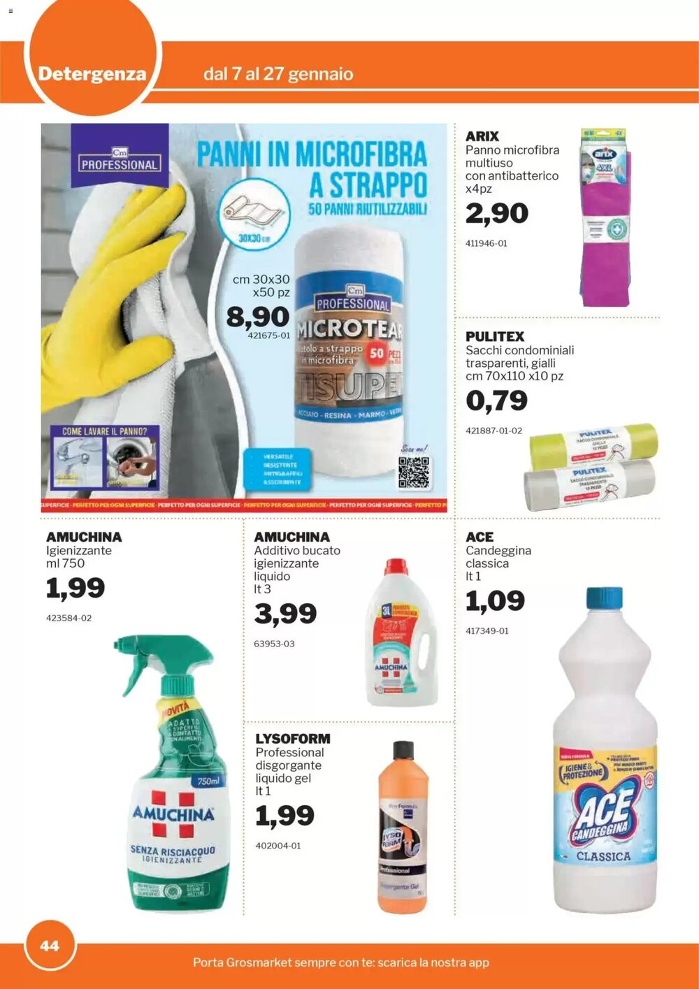 Volantino promozionale GrosMarket  valide dal 07/01/2026 - Pagina 44.
