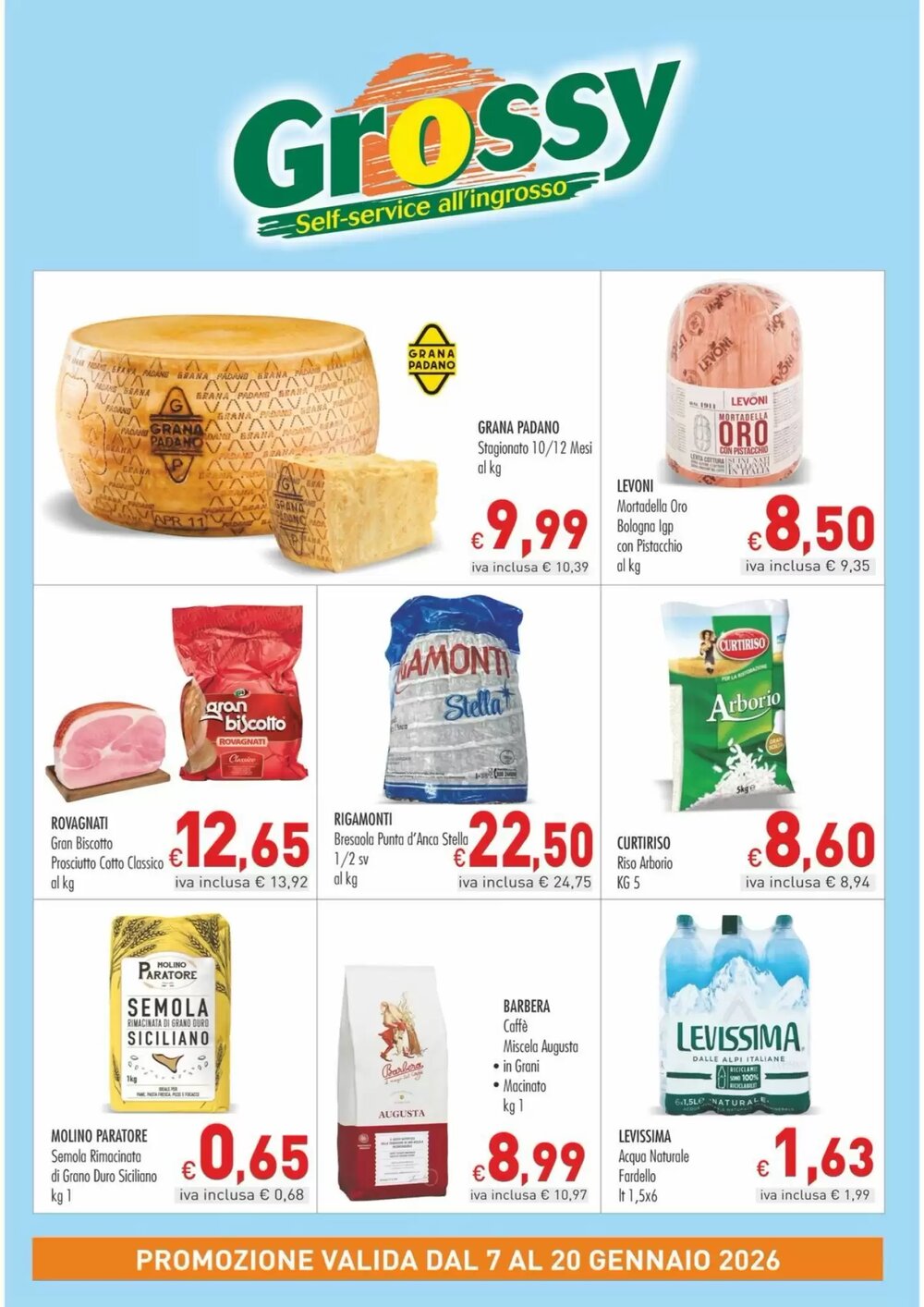 Volantino promozionale Grossy  valide dal 07/01/2026 - Pagina 1.