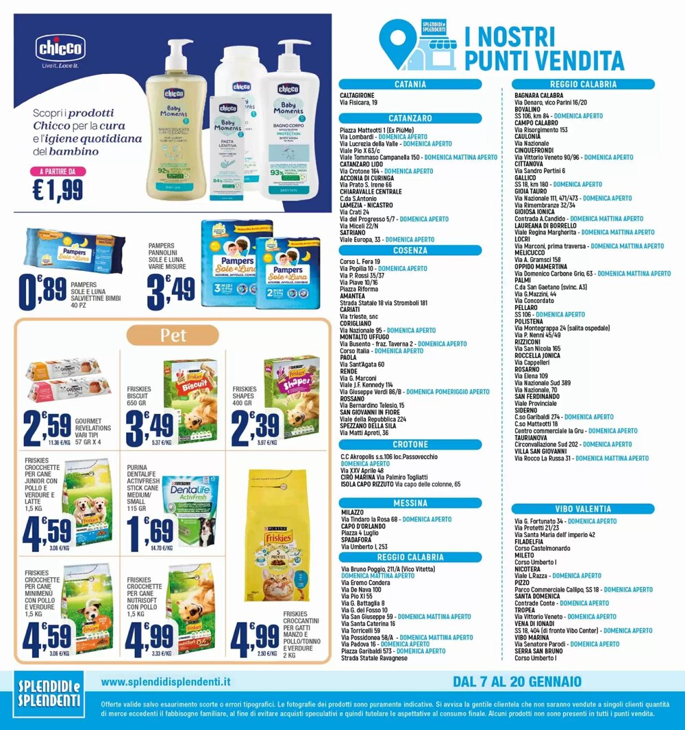 Volantino promozionale Splendidi e Splendenti  valide dal 07/01/2026 - Pagina 12.