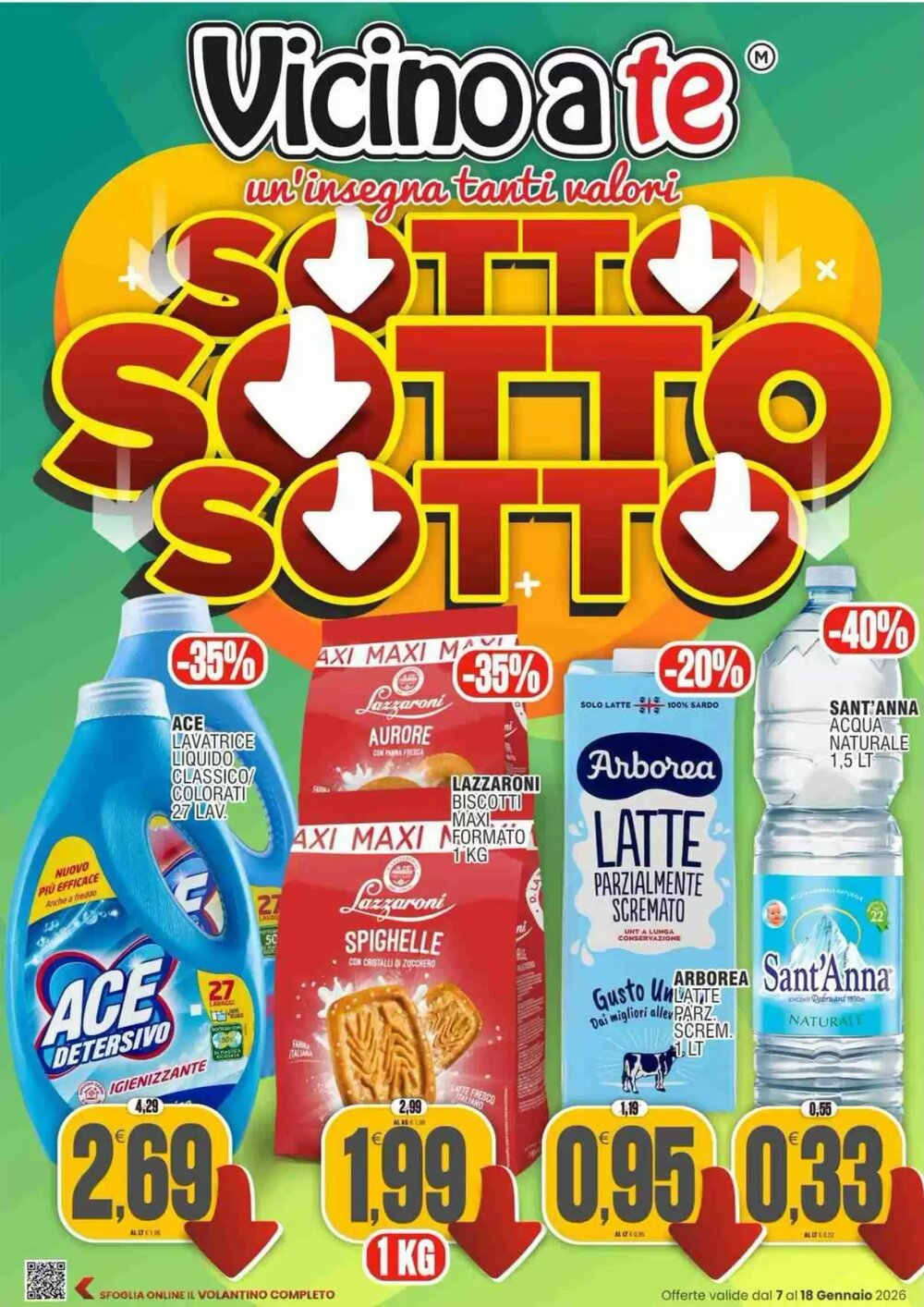 Volantino promozionale Vicino a te supermercati  valide dal 07/01/2026 - Pagina 1.
