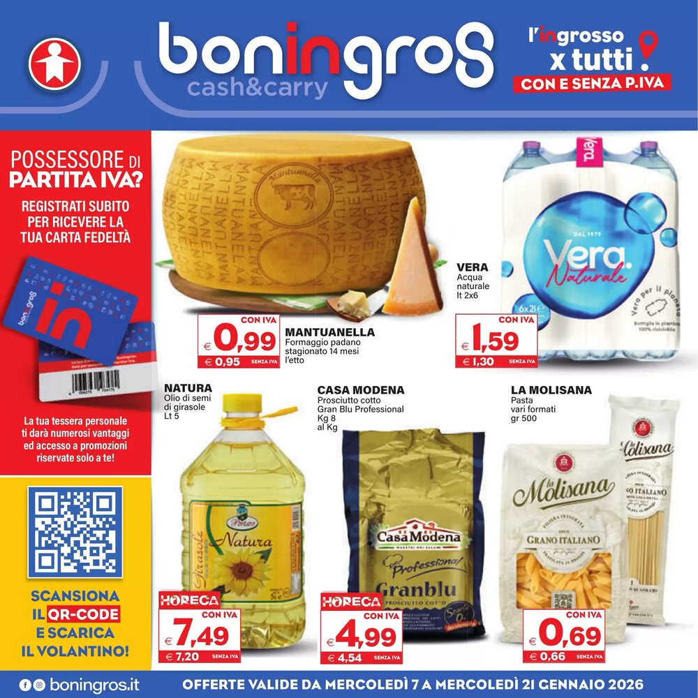 Volantino promozionale Boningros Cash and Carry  valide dal 07/01/2026 - Pagina 1.