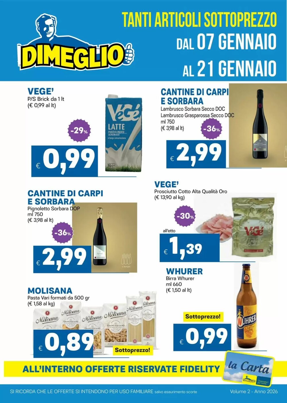 Volantino promozionale DiMeglio  valide dal 07/01/2026 - Pagina 1.