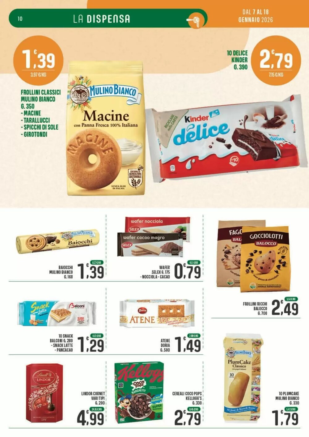 Volantino promozionale La Mimosa Supermercati  valide dal 07/01/2026 - Pagina 10.