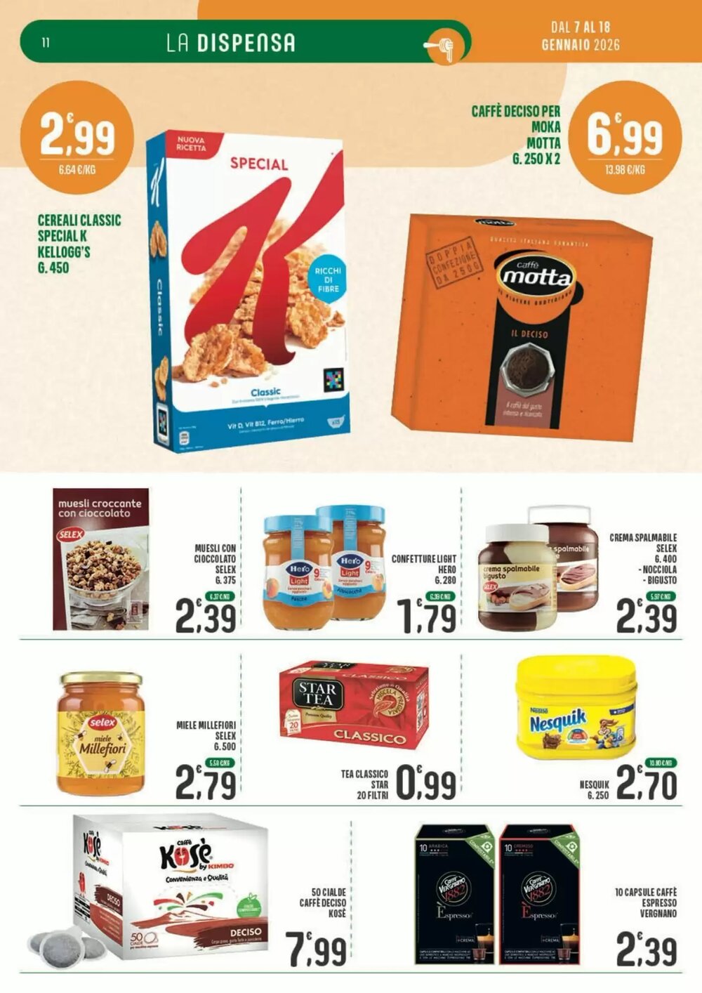 Volantino promozionale La Mimosa Supermercati  valide dal 07/01/2026 - Pagina 11.