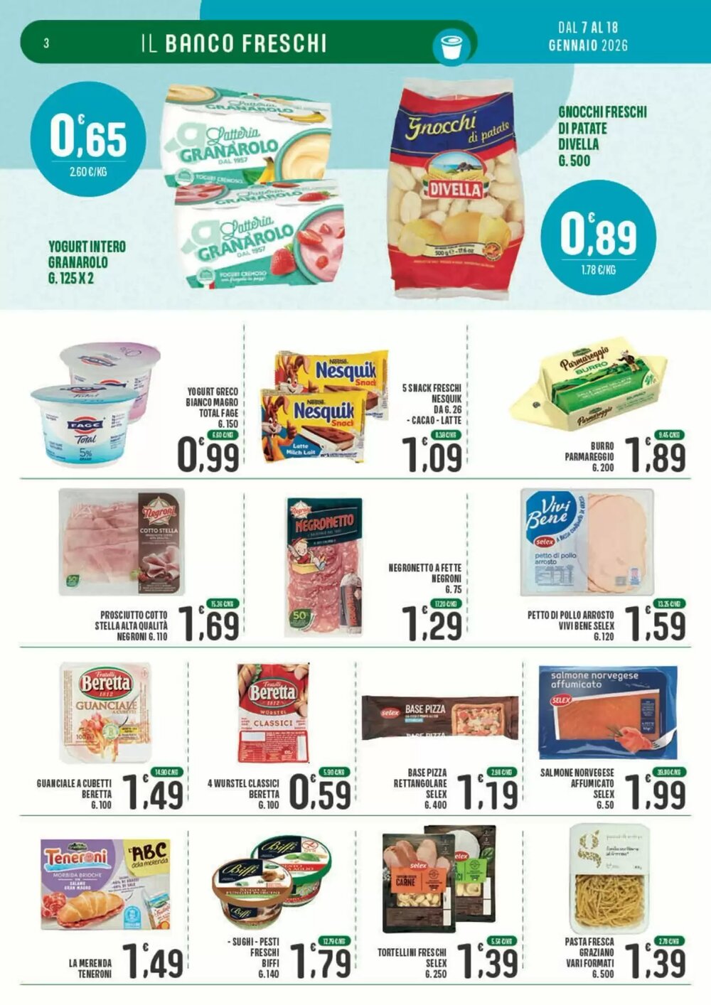 Volantino promozionale La Mimosa Supermercati  valide dal 07/01/2026 - Pagina 3.