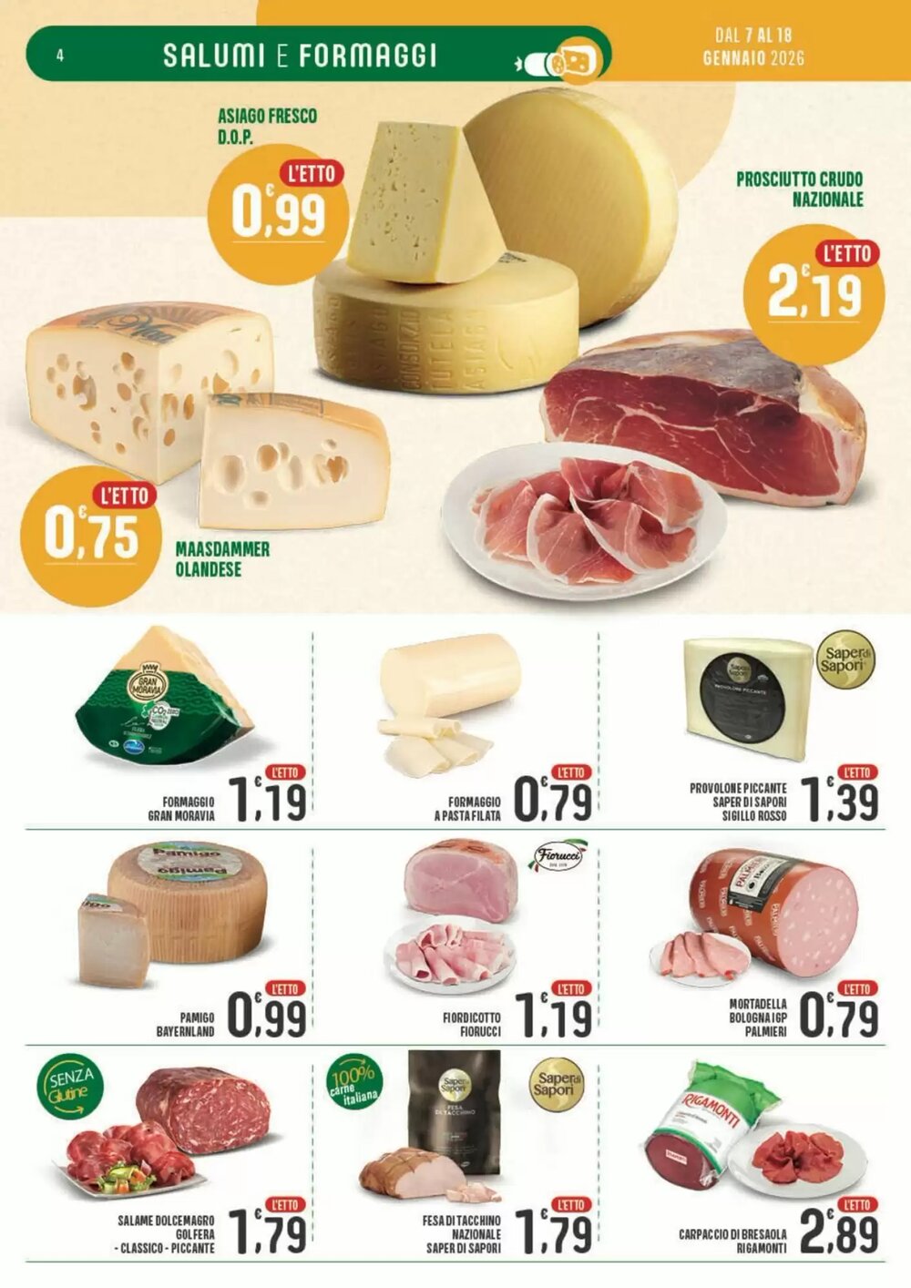 Volantino promozionale La Mimosa Supermercati  valide dal 07/01/2026 - Pagina 4.