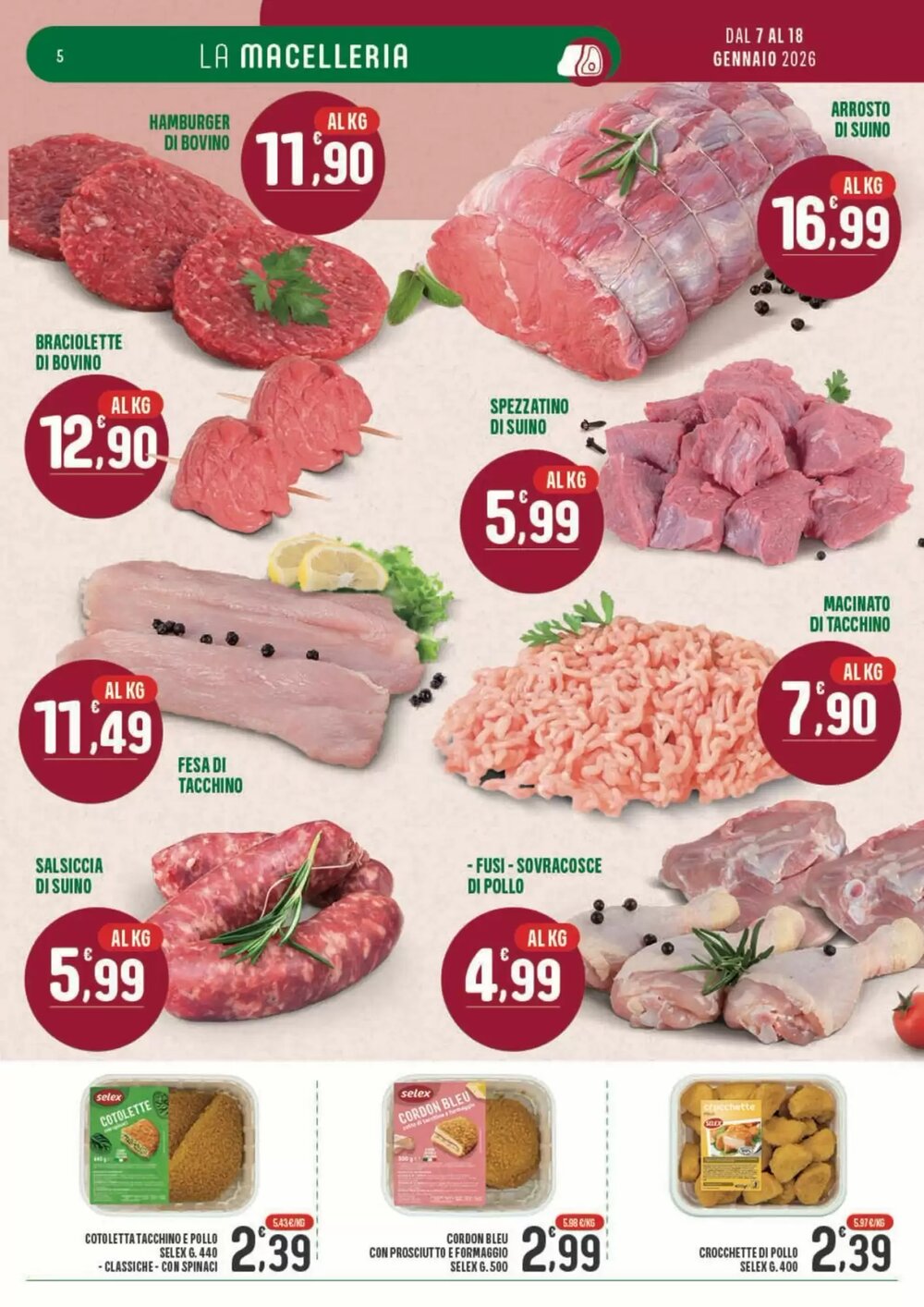 Volantino promozionale La Mimosa Supermercati  valide dal 07/01/2026 - Pagina 5.
