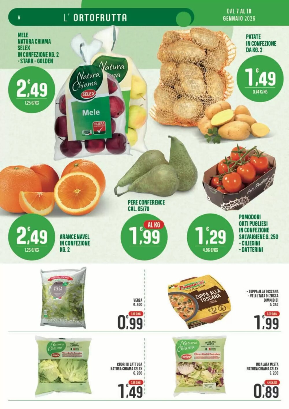 Volantino promozionale La Mimosa Supermercati  valide dal 07/01/2026 - Pagina 6.