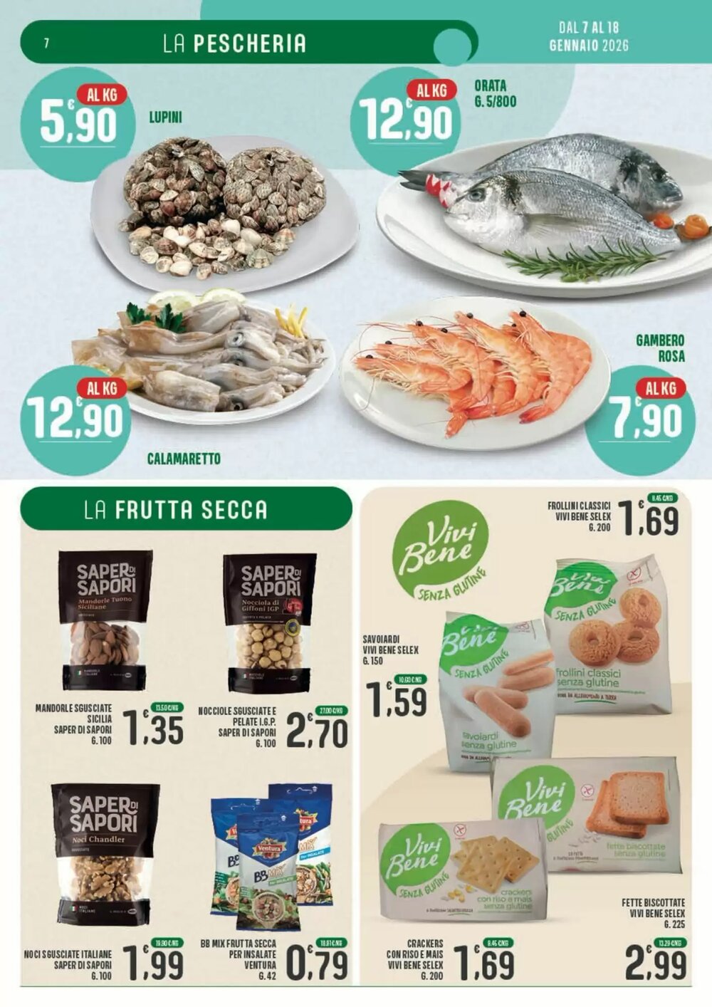 Volantino promozionale La Mimosa Supermercati  valide dal 07/01/2026 - Pagina 7.