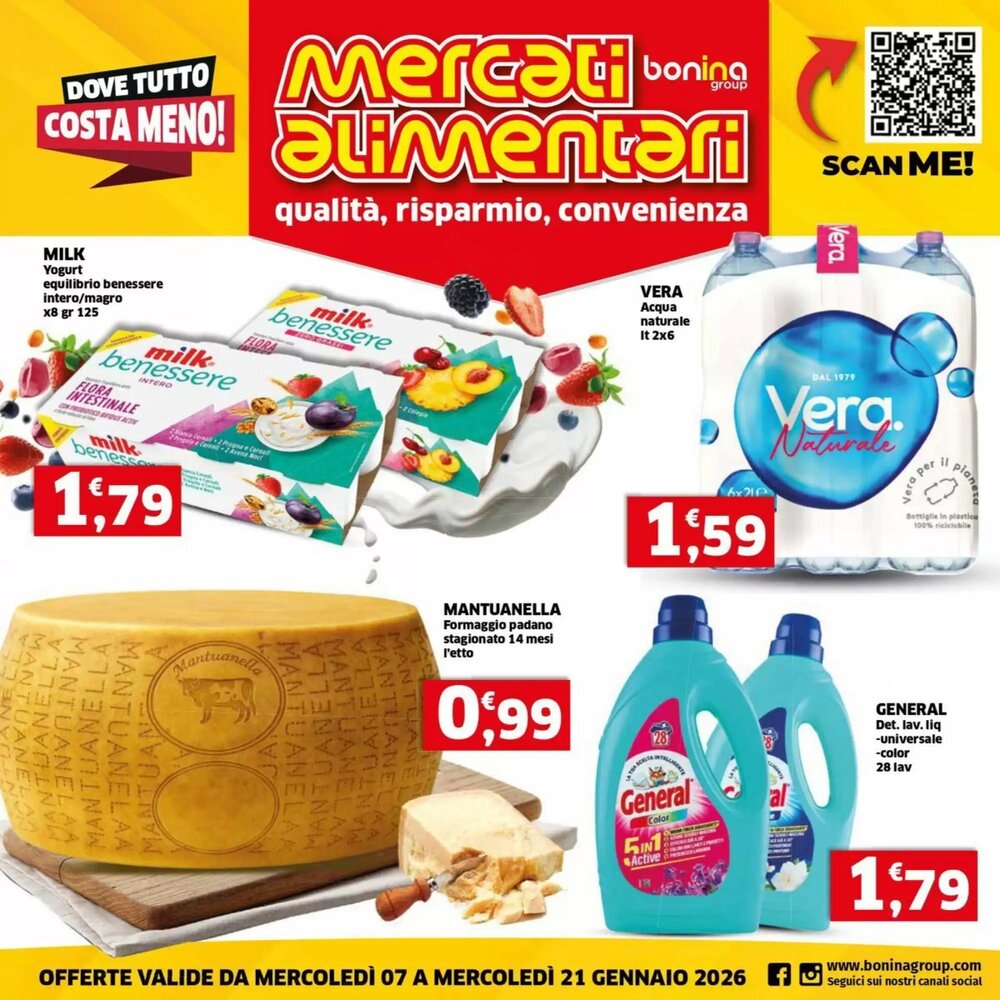 Volantino promozionale Mercati Alimentari  valide dal 07/01/2026 - Pagina 1.