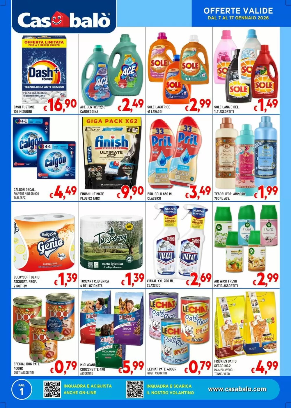Volantino promozionale Casabalò  valide dal 07/01/2026 - Pagina 1.
