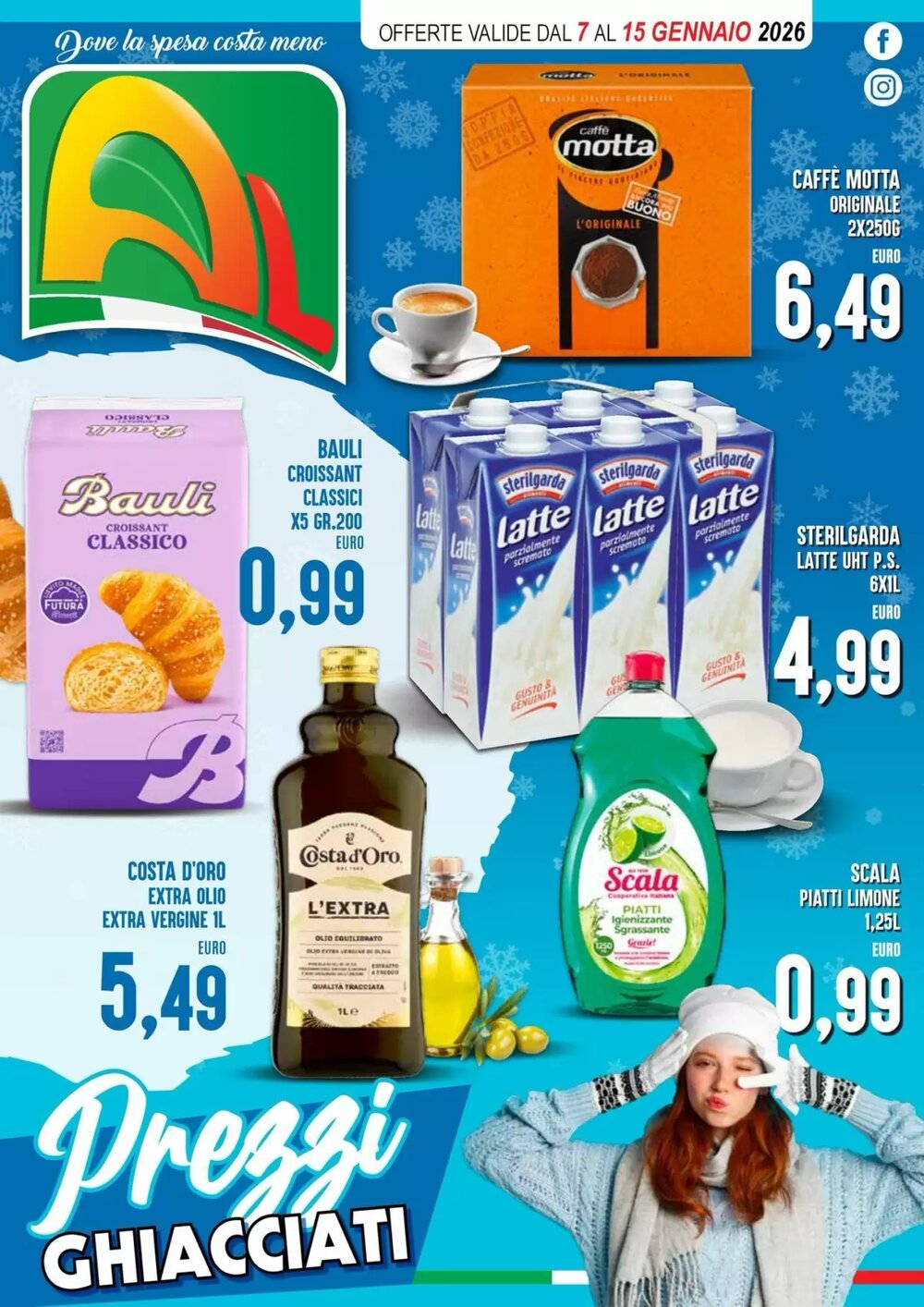 Volantino promozionale Al Discount  valide dal 07/01/2026 - Pagina 1.