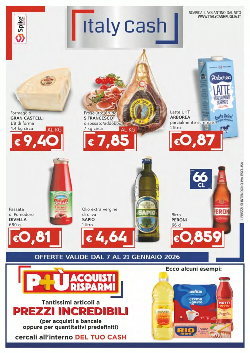 Volantino promozionale Italy Cash  valide dal 07/01/2026 - Pagina 1.