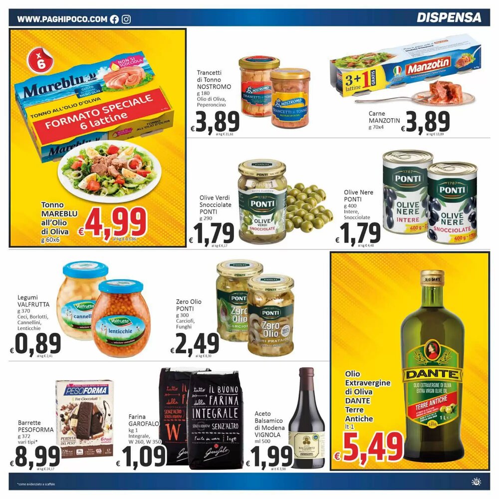 Volantino promozionale Paghi Poco  valide dal 07/01/2026 - Pagina 15.