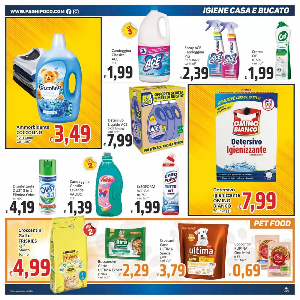 Volantino promozionale Paghi Poco  valide dal 07/01/2026 - Pagina 19.
