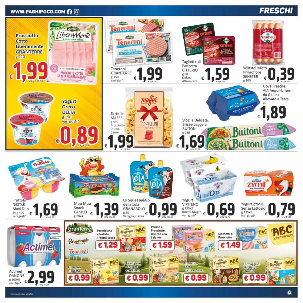Volantino promozionale Paghi Poco  valide dal 07/01/2026 - Pagina 7.