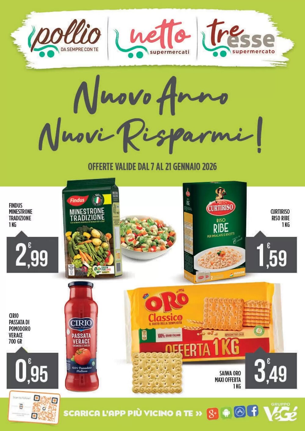 Volantino promozionale Supermercato Pollio  valide dal 07/01/2026 - Pagina 1.