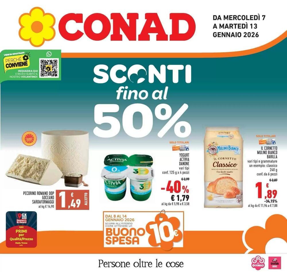 Volantino promozionale Conad  valide dal 07/01/2026 - Pagina 1.