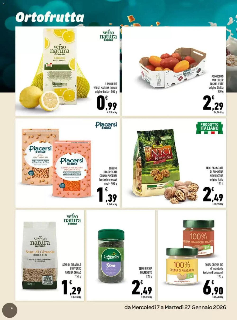 Volantino promozionale Conad  valide dal 07/01/2026 - Pagina 4.