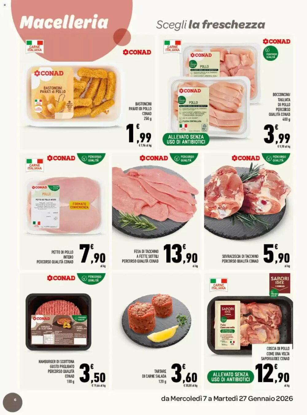 Volantino promozionale Conad  valide dal 07/01/2026 - Pagina 6.