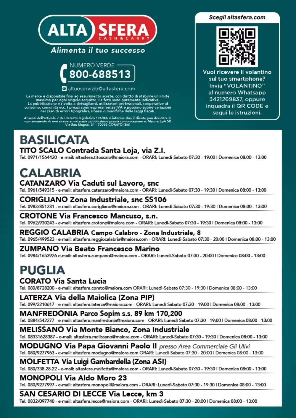 Volantino promozionale Altasfera  valide dal 07/01/2026 - Pagina 16.