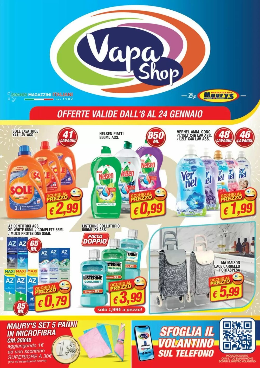 Volantino promozionale Vapashop  valide dal 08/01/2026 - Pagina 1.