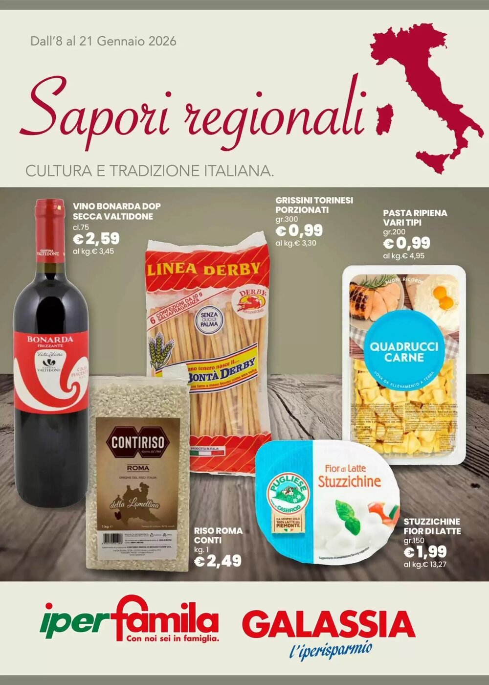Volantino promozionale Galassia  valide dal 08/01/2026 - Pagina 1.