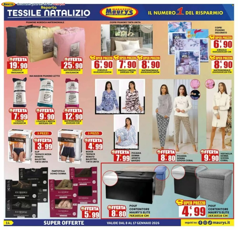 Volantino promozionale Maury's  valide dal 08/01/2026 - Pagina 14.