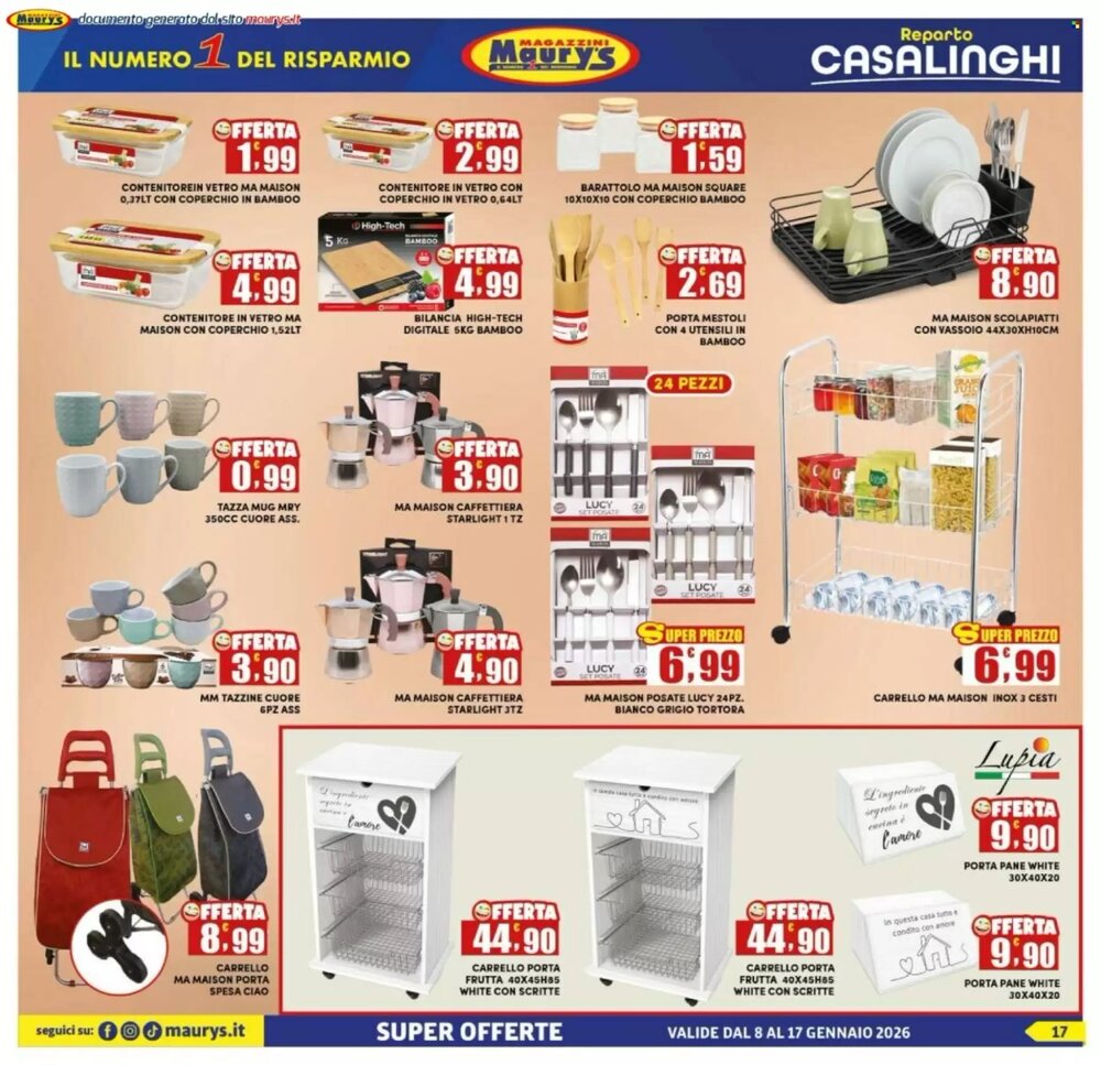 Volantino promozionale Maury's  valide dal 08/01/2026 - Pagina 17.
