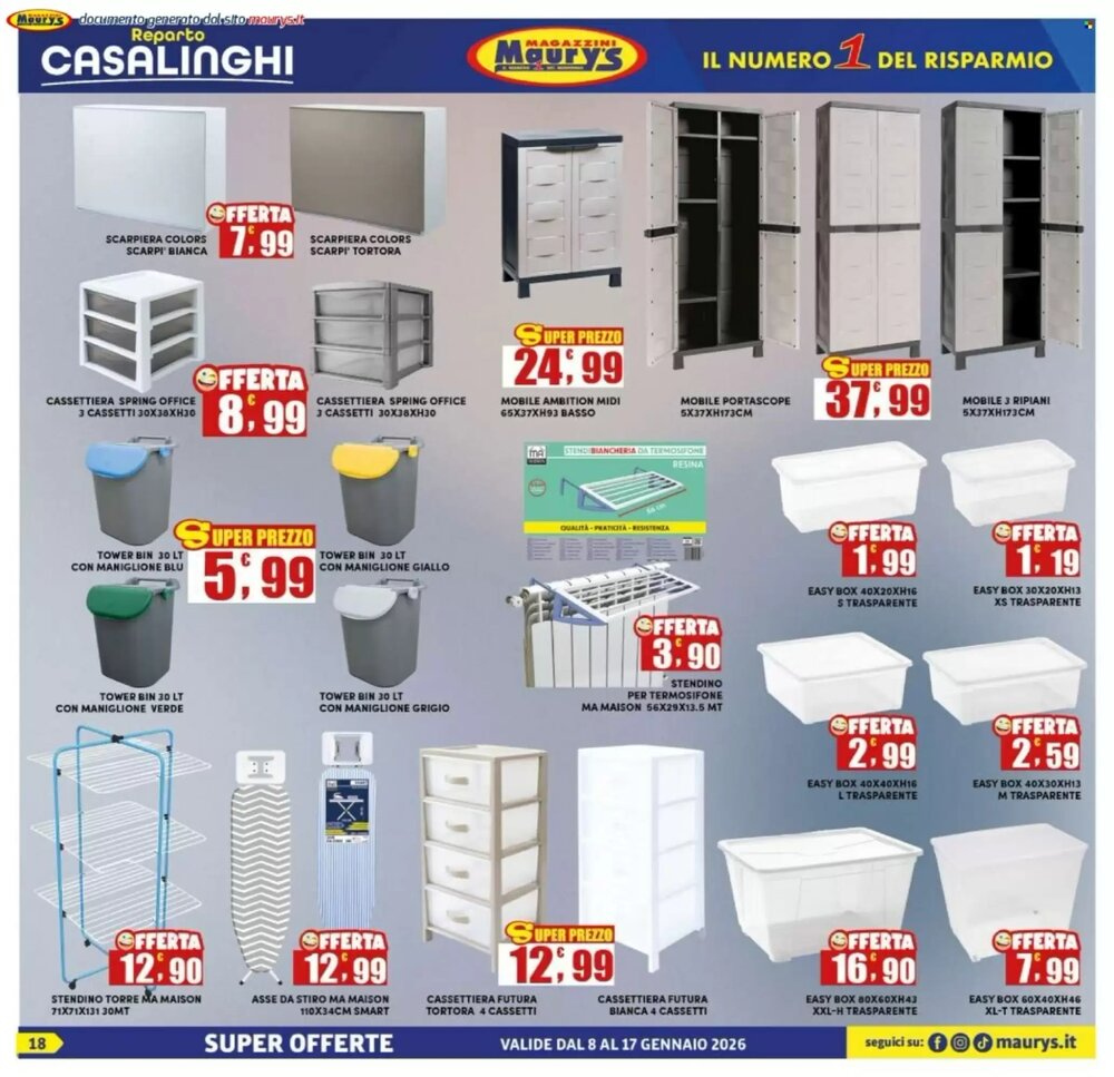 Volantino promozionale Maury's  valide dal 08/01/2026 - Pagina 18.