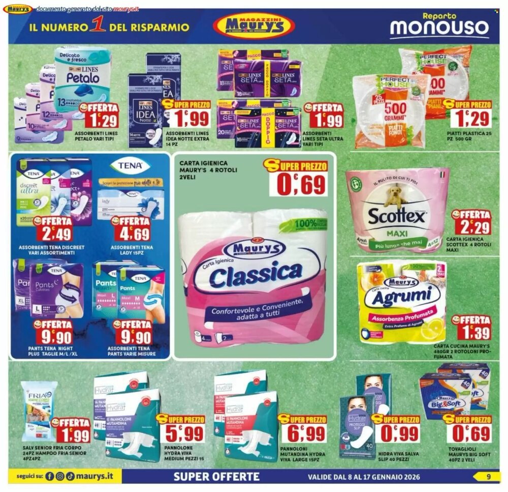 Volantino promozionale Maury's  valide dal 08/01/2026 - Pagina 9.