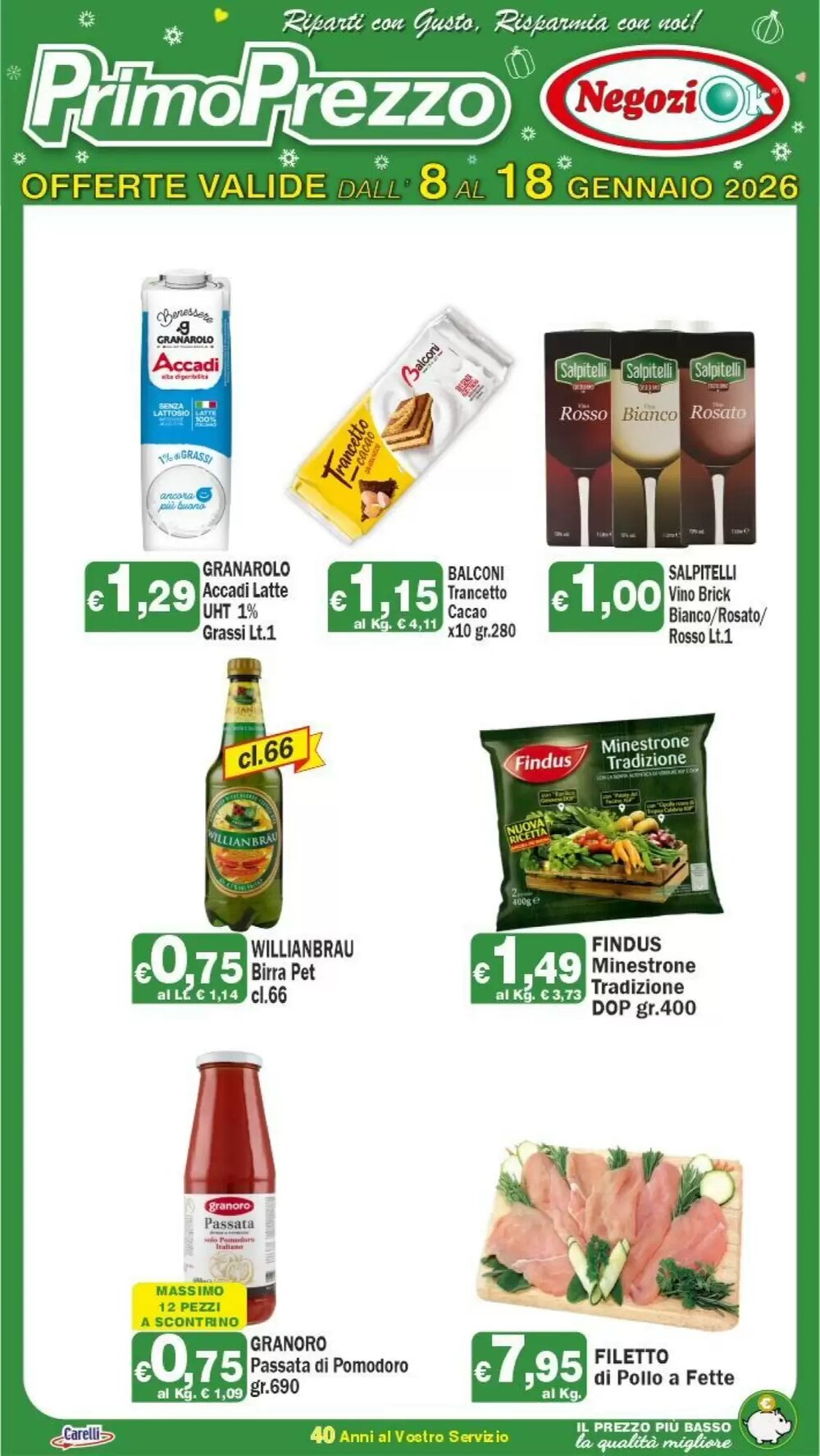 Volantino promozionale Primo Prezzo  valide dal 08/01/2026 - Pagina 4.