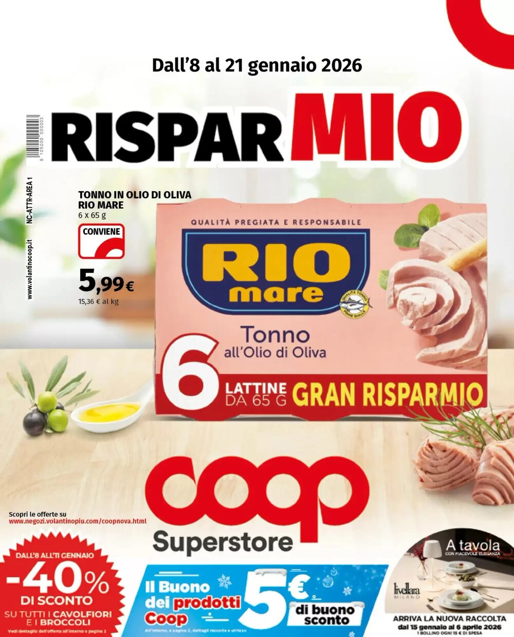 Volantino promozionale Coop Superstore  valide dal 08/01/2026 - Pagina 1.