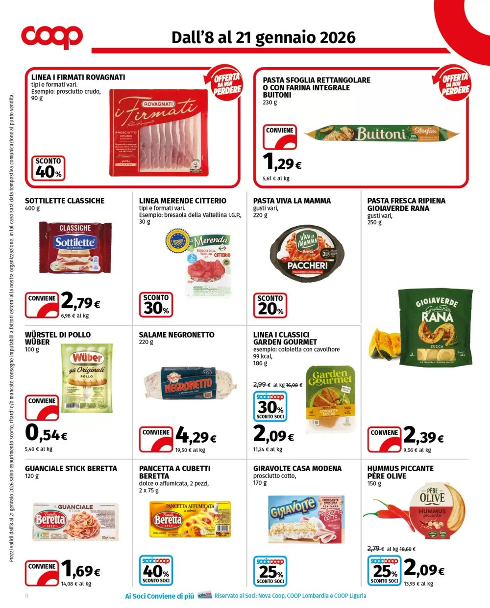 Volantino promozionale Coop Superstore  valide dal 08/01/2026 - Pagina 8.