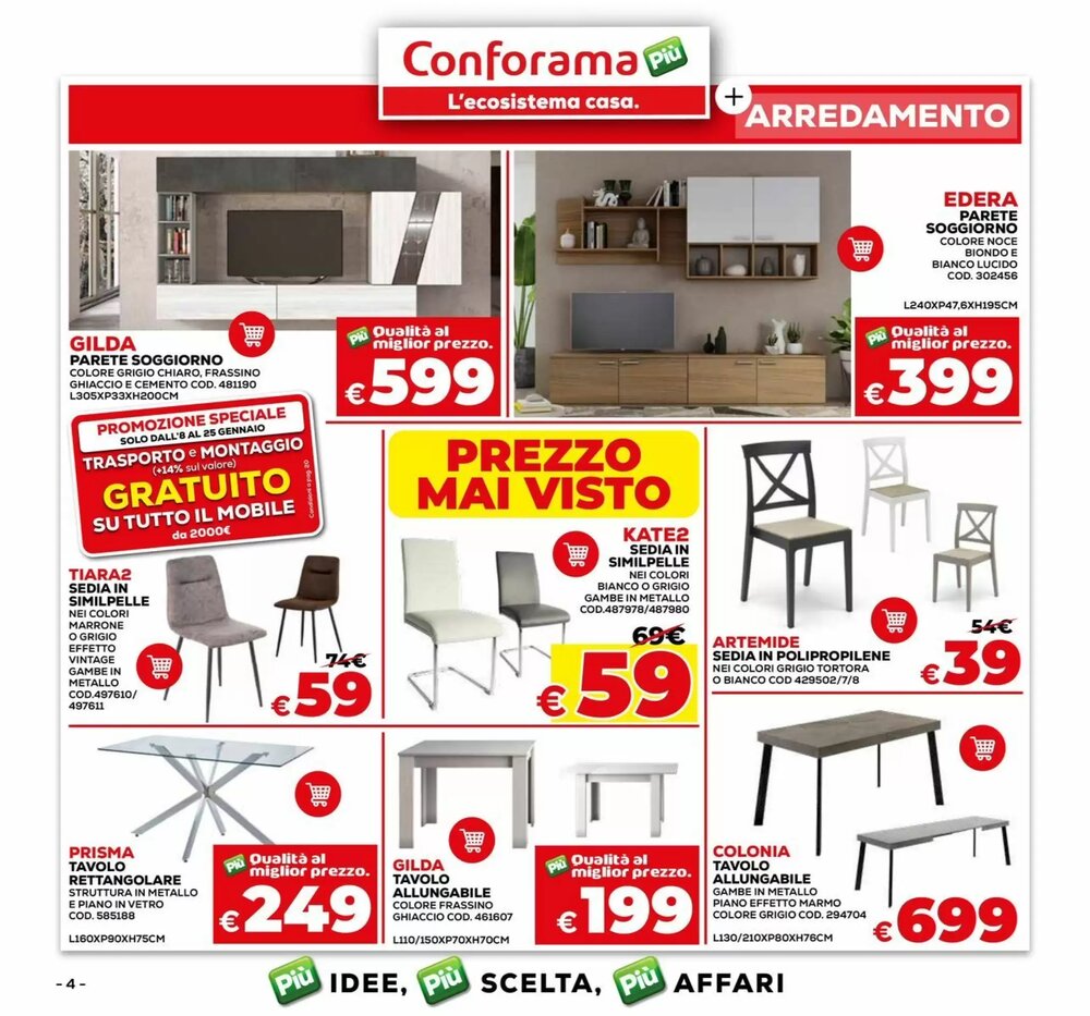 Volantino promozionale Conforama  valide dal 08/01/2026 - Pagina 4.