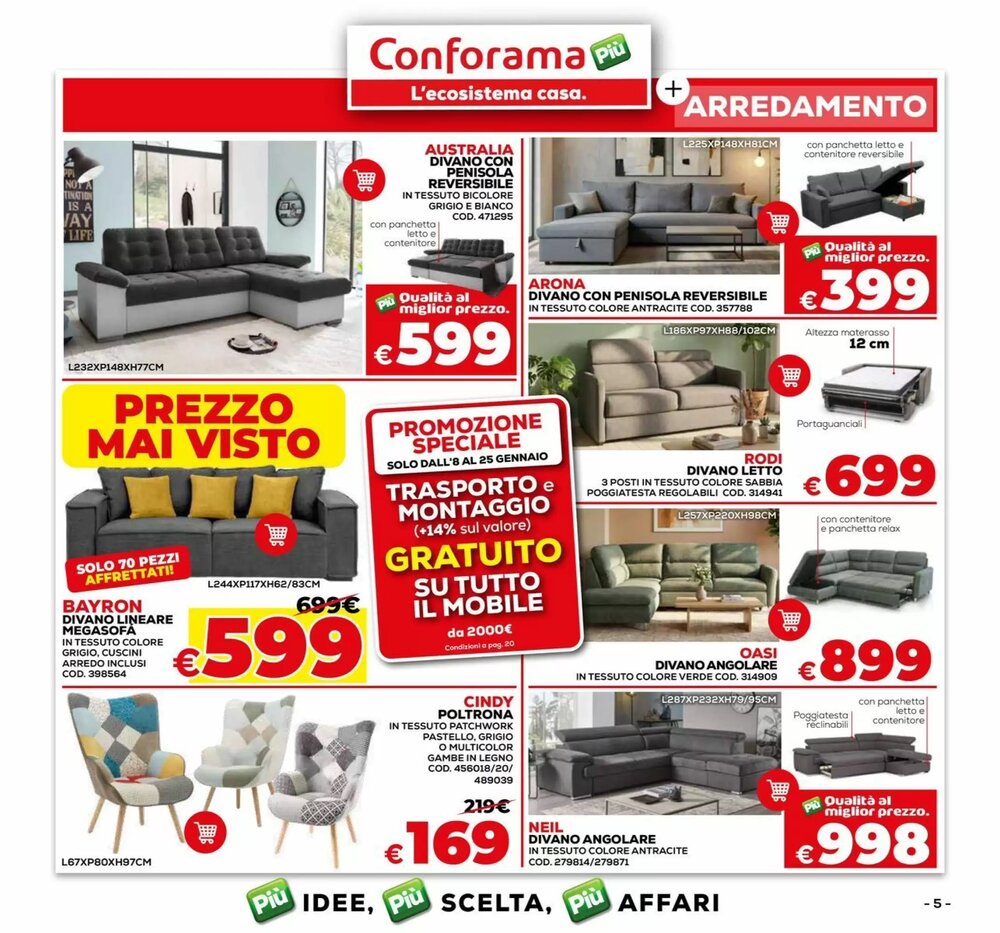 Volantino promozionale Conforama  valide dal 08/01/2026 - Pagina 5.