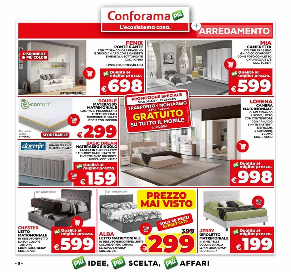 Volantino promozionale Conforama  valide dal 08/01/2026 - Pagina 6.