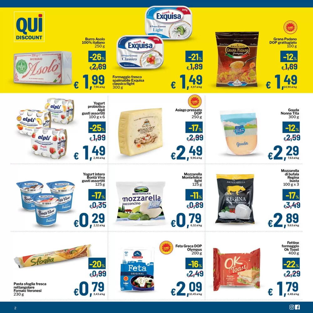 Volantino promozionale Qui Discount  valide dal 08/01/2026 - Pagina 2.