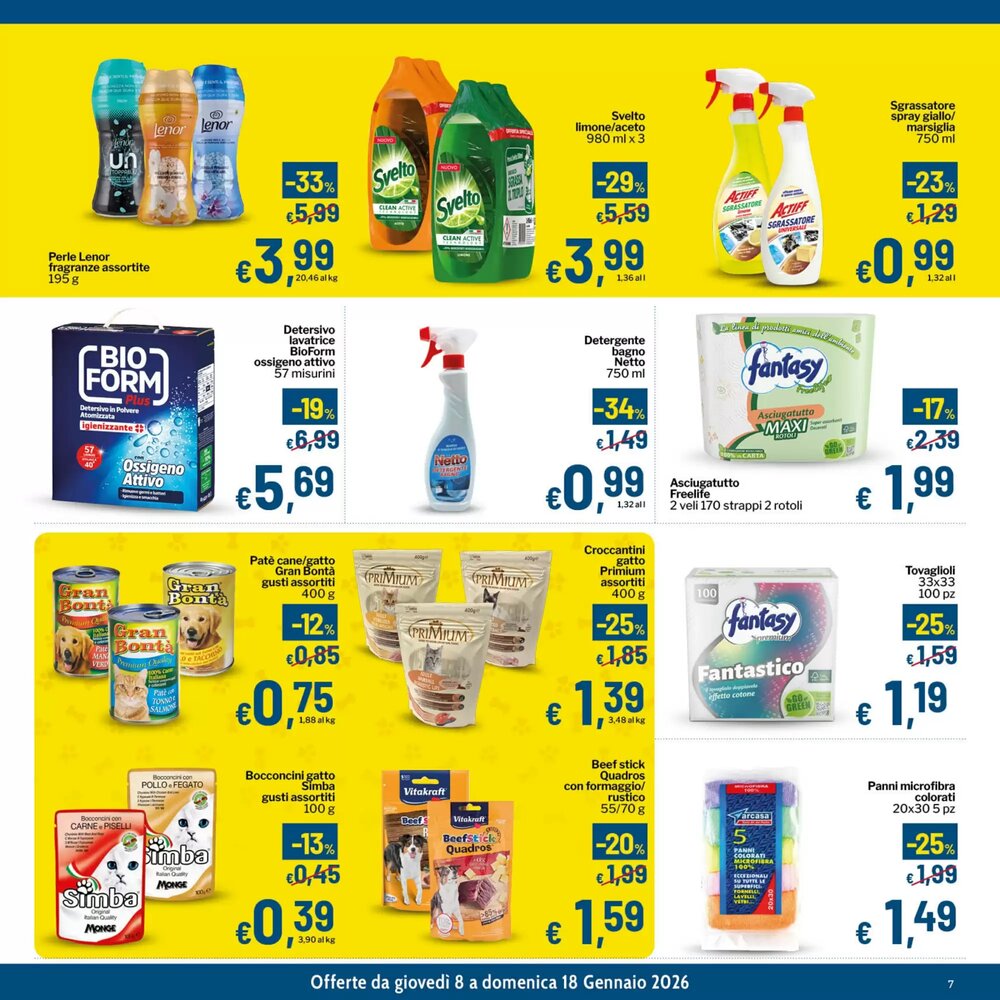 Volantino promozionale Qui Discount  valide dal 08/01/2026 - Pagina 7.