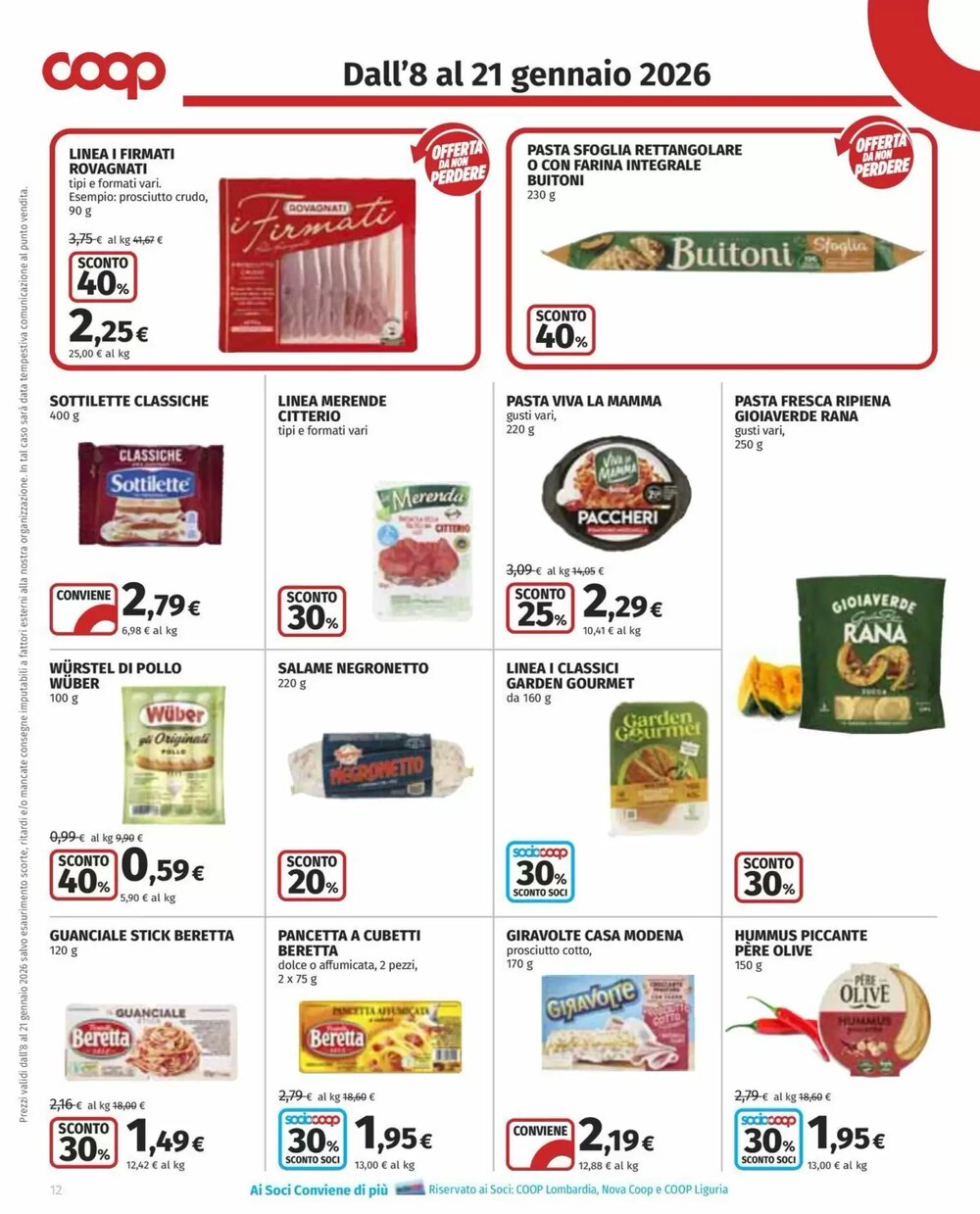 Volantino promozionale Coop  valide dal 08/01/2026 - Pagina 12.