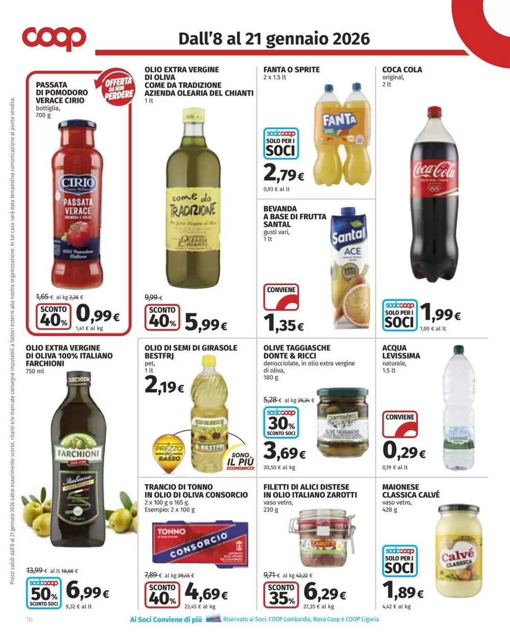 Volantino promozionale Coop  valide dal 08/01/2026 - Pagina 16.