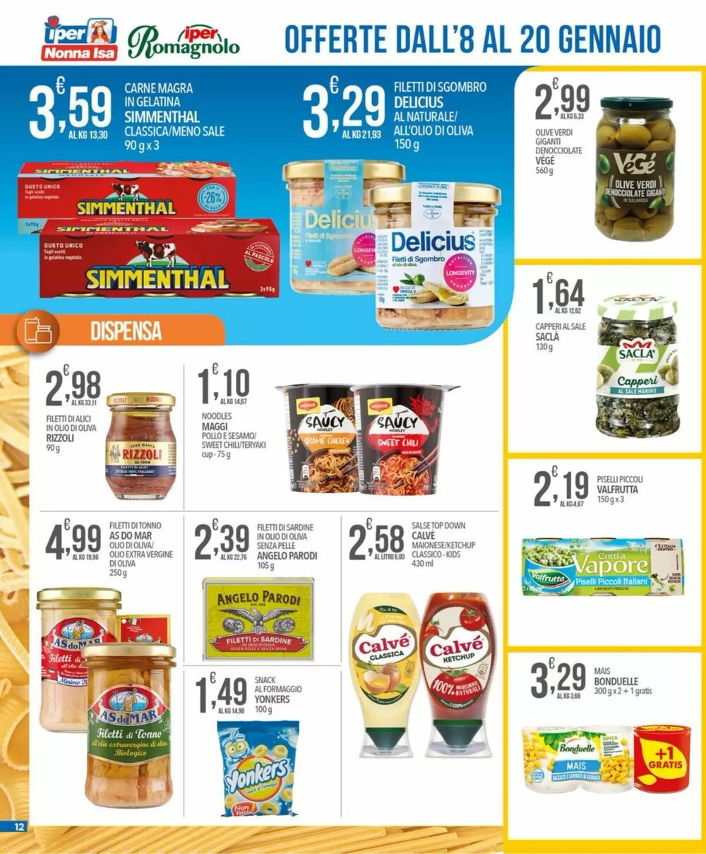 Volantino promozionale Iper Romagnolo  valide dal 08/01/2026 - Pagina 12.
