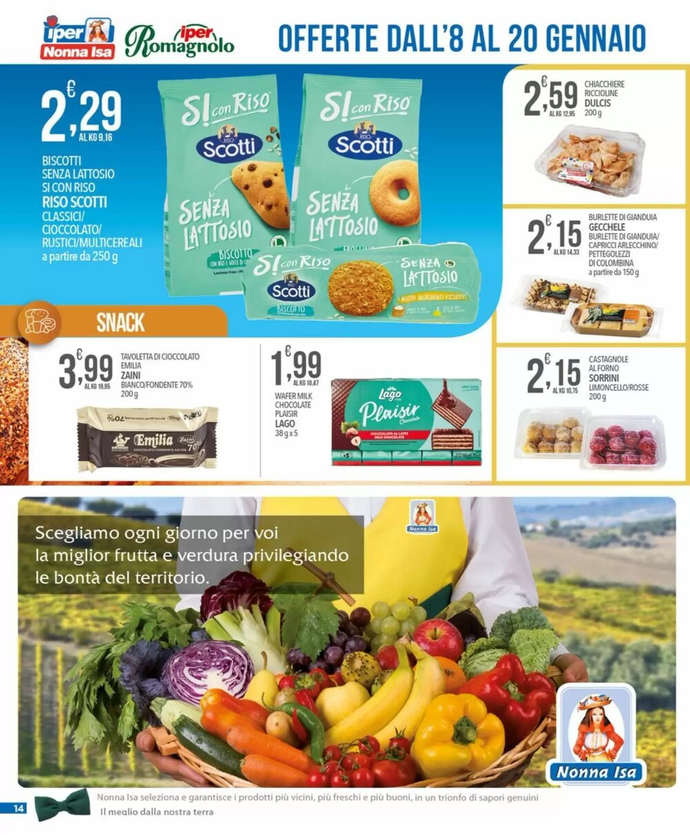 Volantino promozionale Iper Romagnolo  valide dal 08/01/2026 - Pagina 14.