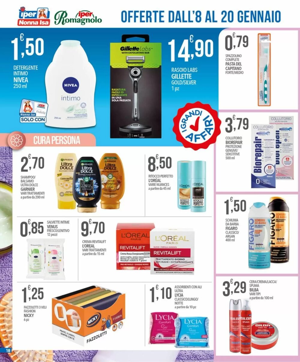Volantino promozionale Iper Romagnolo  valide dal 08/01/2026 - Pagina 18.